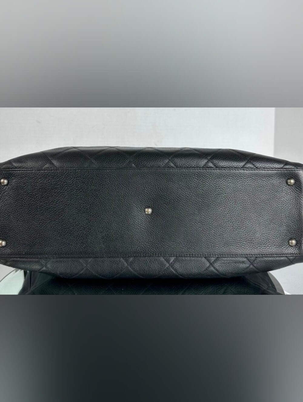 CHANEL Black Quilted Caviar Leather Logo Boston Bag - Picture 3 of 11